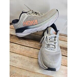 Hoka One One Shoes Women's 9.5 Blue Haze Bondi 7 Running Lightweight Sneaker